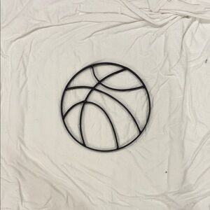 Black Metal Basketball Wall Art